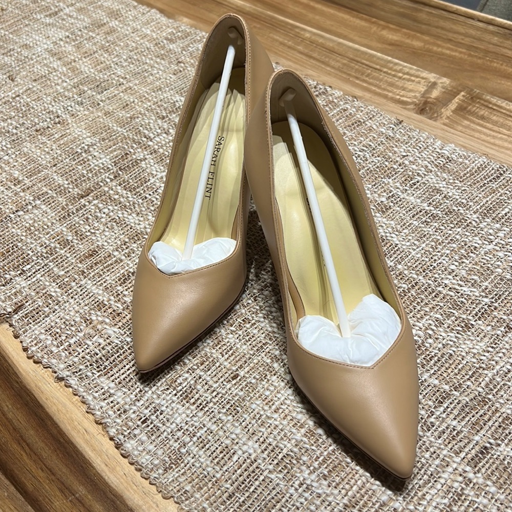 Sarah Flint Perfect Pump 85 in Sand Calf
